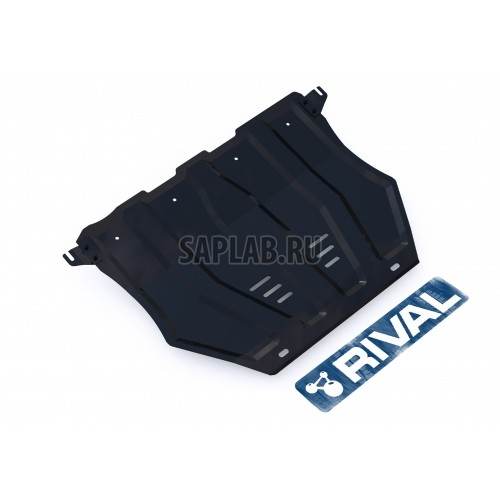 Купить RIVAL 11140361 Защита картера и КПП Rival, Mitsubishi Outlander V - 2.0, 2.4, 3.0, 2012-, крепеж в комплекте, сталь, 1.8 мм