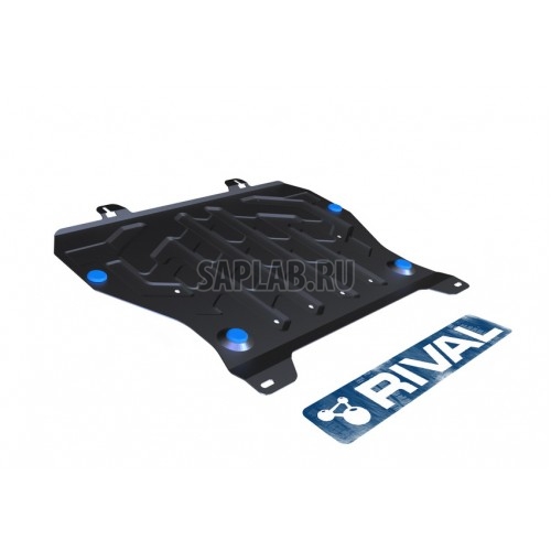 Купить RIVAL 11141411 Защита картера и КПП Rival, Nissan Juke V - 1.6, 2011-, крепеж в комплекте, сталь, 1.8 мм