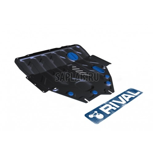 Купить RIVAL 11155111 Защита картера и КПП Rival, Suzuki SX4 V - 1.6, 2013-, крепеж в комплекте, сталь, 1.8 мм