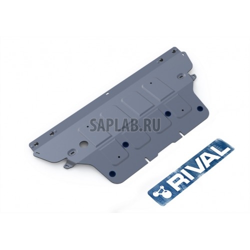 Купить RIVAL 33303341 Защита картера Rival, AUDI A4 V - 2.0TFSI (190hp), АКПП, FWD, 2015-, крепеж в комплекте, алюминий