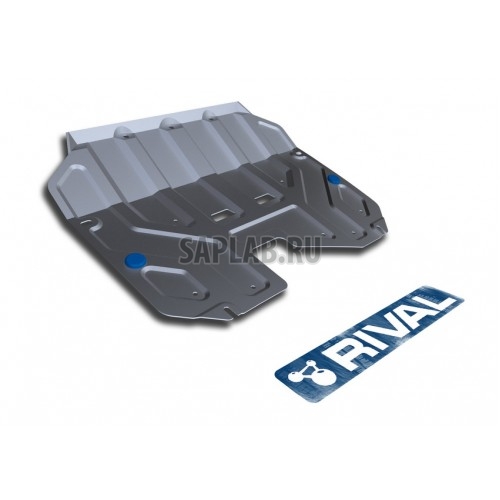 Купить RIVAL 33323232 Защита картера и КПП Rival, Hyundai ix35 V - 2.0, 2010-/Kia Sportage III V - 2.0, 2010-, крепеж в комплекте, алюминий, (артикул замены 333.2352.1)0