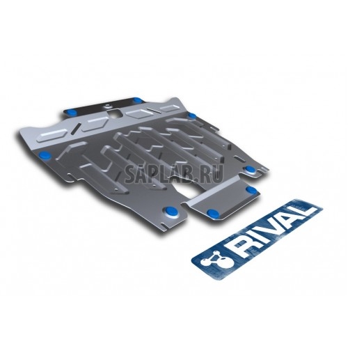 Купить RIVAL 33359071 Защита картера и КПП Rival, Volvo S60 V - 2.0Т, Т6, D5, 2010-/S80 V - Все, 2006-/XC 60 V - 2.0Т, 3.2, Т6, D5, 2008-/XC 70 V - 2.4, 3.2, D5, D3, T6, 2007-, крепеж в комплекте, алюминий, 4 мм
