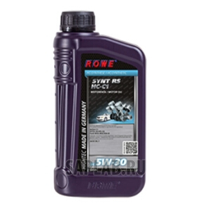 Купить ROWE 20109001003 Моторное масло Rowe Hightec Synt RS SAE 5W-30 1л
