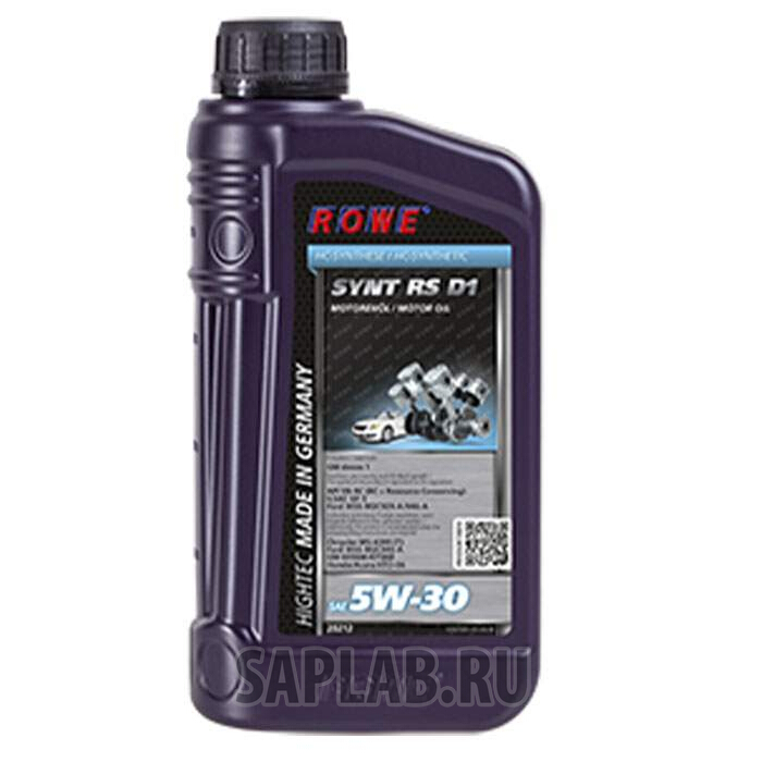 Купить ROWE 20212001003 Моторное масло Rowe Hightec Synt RS D1 5W-30 1л