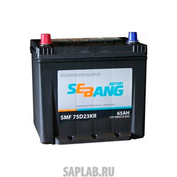 Купить SEBANG SMF75D23KR Аккумулятор Sebang Smf 65 А/Ч Прямая L En 580a 232x175x225 Smf 75d23kr Smf 75d23kr SEBANG