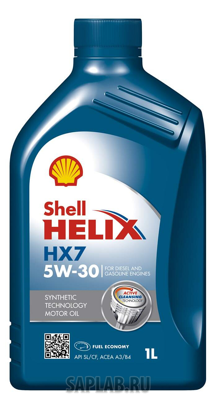Купить SHELL 550040292 Моторное масло Shell Helix HX7 5W-30 1л