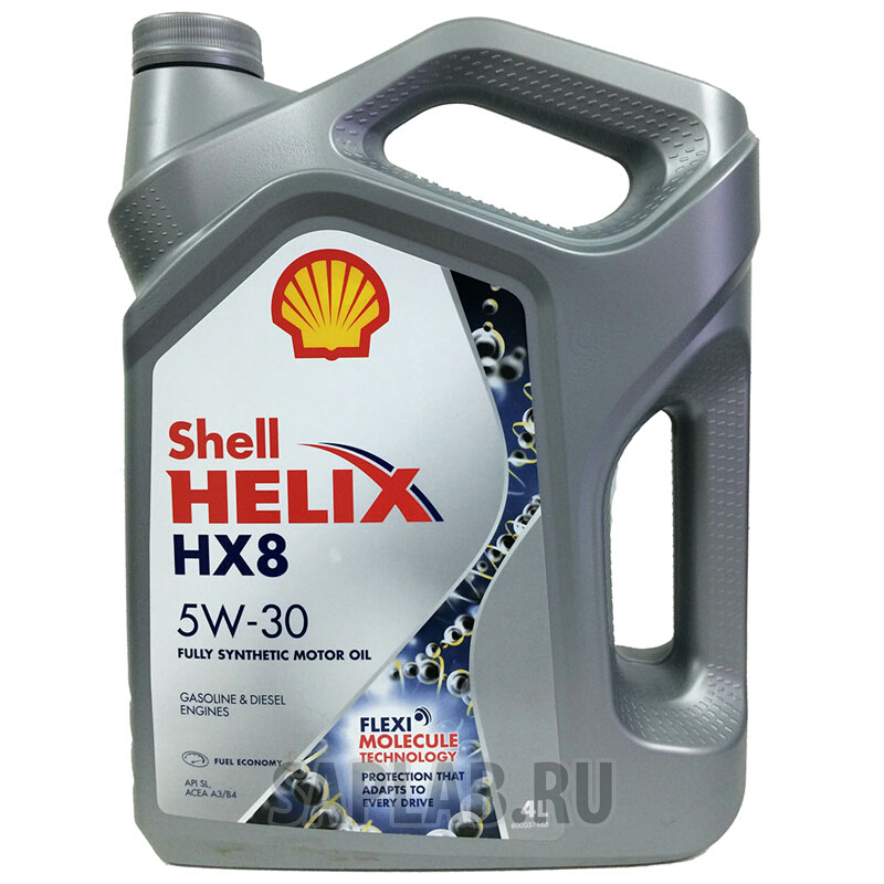 Купить SHELL 550040542 Моторное масло Shell Helix HX8 Syn 5W-30 4л