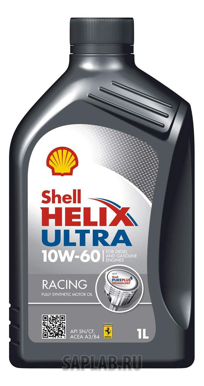 Купить SHELL 550040588 Моторное масло Shell Helix Ultra Racing 10W-60 1L