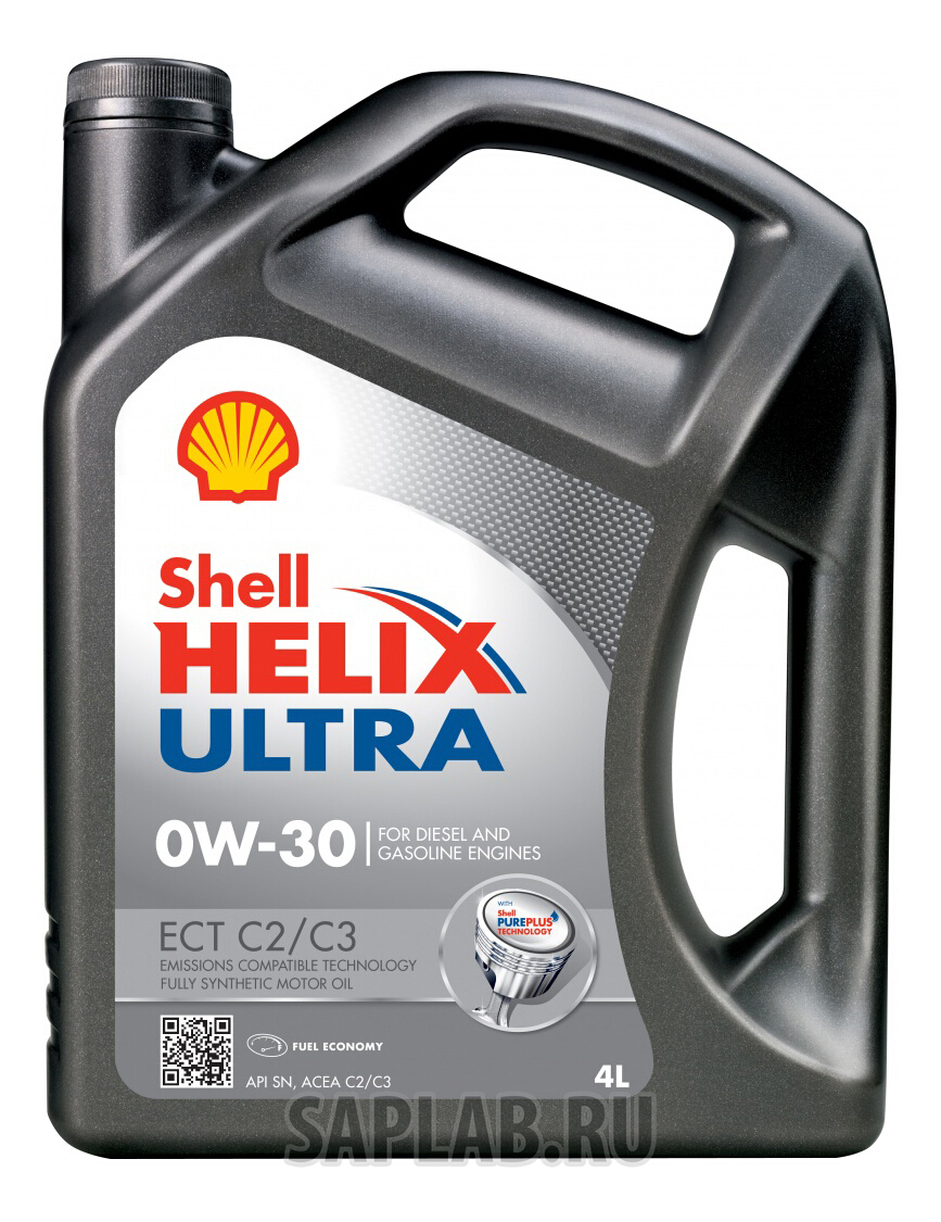 Купить SHELL 550042353 Моторное масло Shell Helix Ultra ECT C2/C3 0W-30 4л