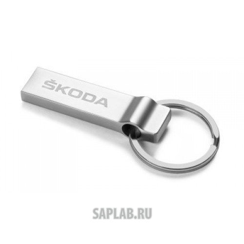 Купить Skoda 000087620K Флешка-брелок Skoda Keyring - Flash Drive USB, 16Gb, Silver