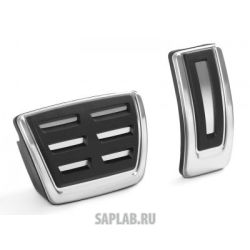 Купить Skoda 5E1064205 Накладки на педали для автоматической КПП Skoda Stainless-steel Foot Pedal Covers, артикул 5E1064205
