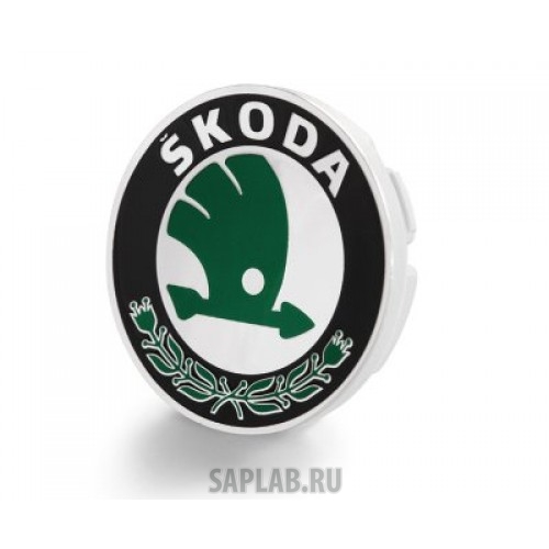 Купить Skoda 6U0601151LMHB Крышка ступицы легкосплавного диска Skoda Hub cover with SKODA logo, артикул 6U0601151LMHB
