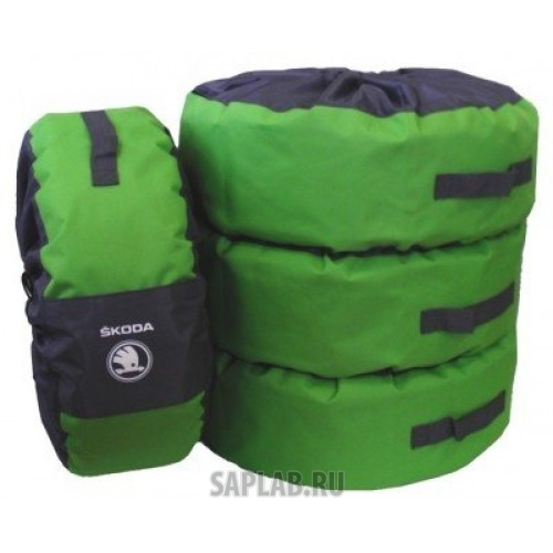 Купить Skoda SKD073901 Комплект чехлов для колес легковых автомобилей Skoda, размер 14-18 дюймов