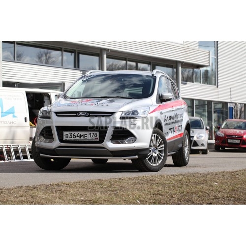 Купить SOUZ96 FKUG481721 Защита переднего бампера труба d42 Premium низкая,Ford Kuga 2013-, FKUG.48.1721