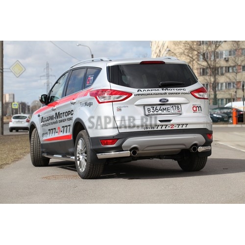 Купить SOUZ96 FKUG761742 Защита задняя уголки овальные 75х42,Ford Kuga 2013-, FKUG.76.1742