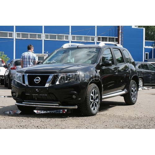 Купить SOUZ96 NTER485086 Защита переднего бампера труба d60/42 двойная, Nissan Terrano 2014-