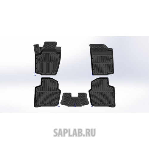 Купить SRTK PRSKRAP12G02061 Коврики резиновые в салон 3D PREMIUM для Skoda Rapid (2012-)