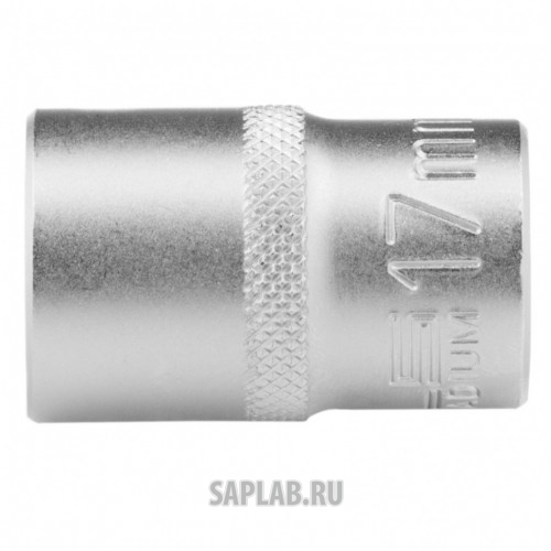 Купить STELS 13662 Головка торцевая 17 мм, двенадцатигранная, CrV, под квадрат 1/2, хромированная Stels