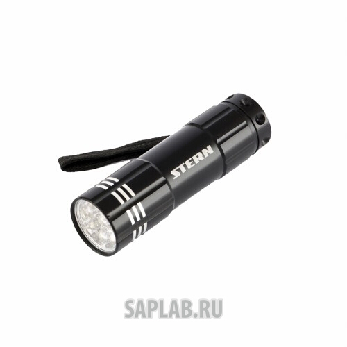 Купить STERN 90506 Фонарь бытовой алюминиевый с гравировкой, чёрный, 9LED, 3хААА// Stern