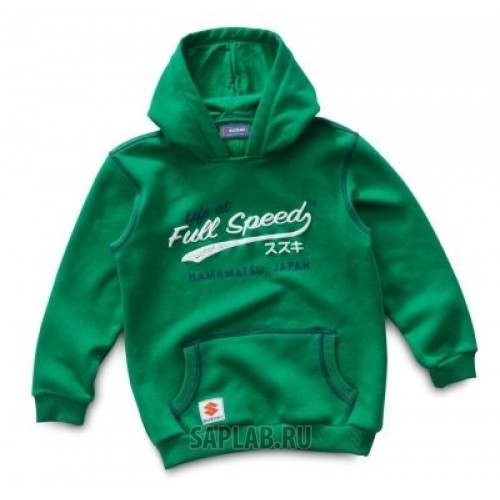 Купить SUZUKI 990F0FHC02XXS Детская толстовка Suzuki Kids’ Life at Full Speed Hoodie, Vivid green