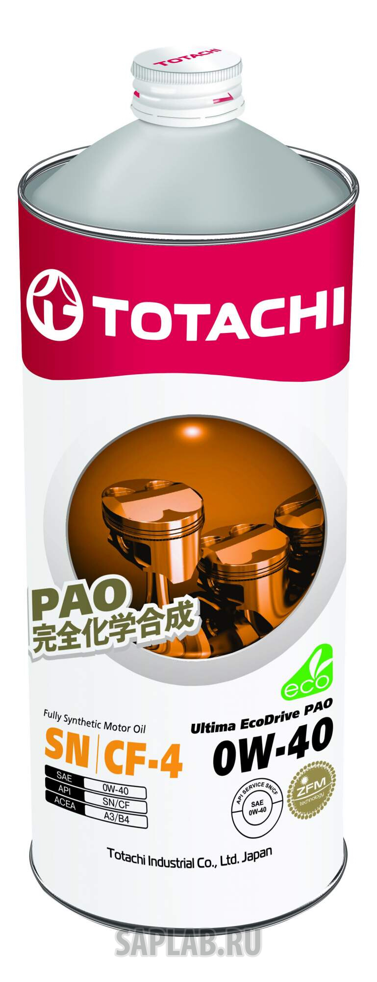 Купить TOTACHI 4562374698536 Моторное масло Totachi Ultima EcoDrive PAO Синт SN/CF 0W-40 1л
