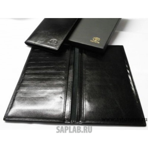Купить TOYOTA OT1100325T Обложка для документов и паспорта Toyota Leather Case, Black, артикул OT1100325T