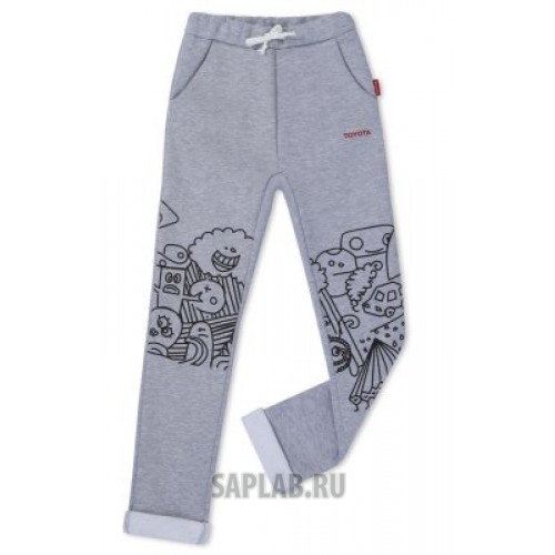 Купить TOYOTA TMDR23B128 Детские штаны для мальчиков Toyota Boys Pants, Grey Melange, артикул TMDR23B128