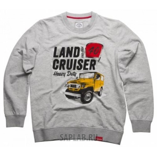 Купить TOYOTA TMHRTSCM02S Мужская толстовка Toyota Land Cruiser 40, Grey, артикул TMHRTSCM02S