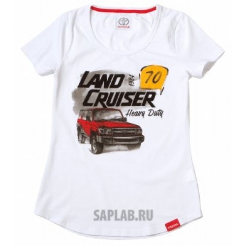 Купить TOYOTA TMHRTTCL01XS Женская футболка Toyota Land Cruiser 70, Ladies T-Shirt, White, артикул TMHRTTCL01XS