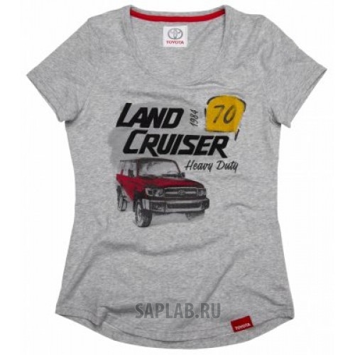Купить TOYOTA TMHRTTCL02XS Женская футболка Toyota Land Cruiser 70, Ladies T-Shirt, Grey, артикул TMHRTTCL02XS