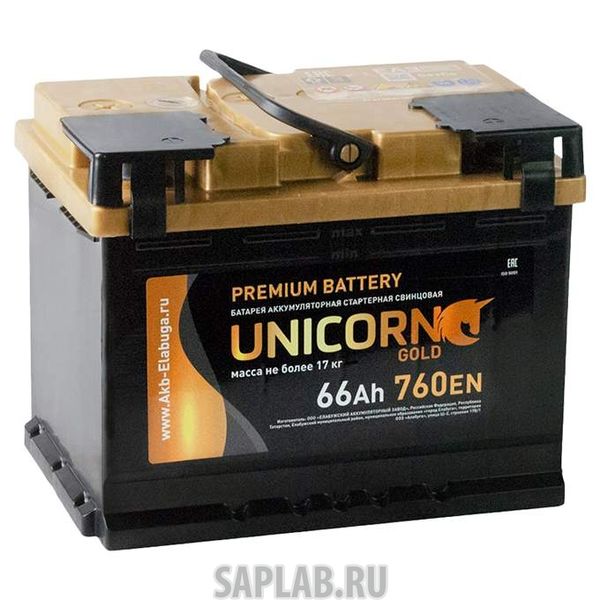 Купить UNICORN 66L760A Аккумулятор UNICORN GOLD 66L 760A 242x175x190
