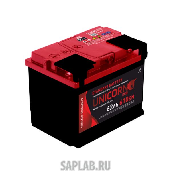 Купить UNICORN RED62R610A Аккумулятор UNICORN RED 62R 610A 242x175x190