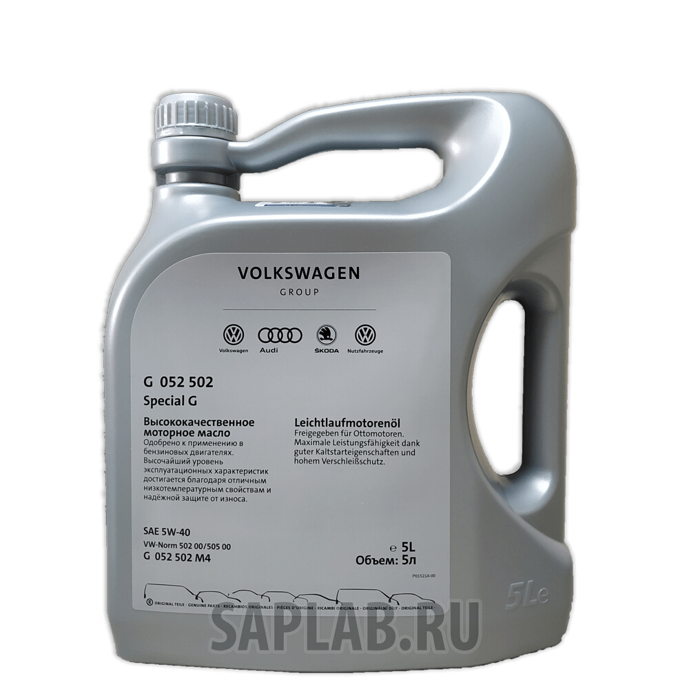 Купить VAG G052502M4 Моторное масло VAG Special G 5W-40 5л