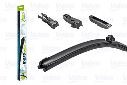 Купить VALEO 578504 Щетка стеклоочистителя передняя (мультиадаптеры A,B,C) LHD 45cm HYDROCONNECT,передняя,1 шт., 50516543, 450mm/18'', бескаркасная