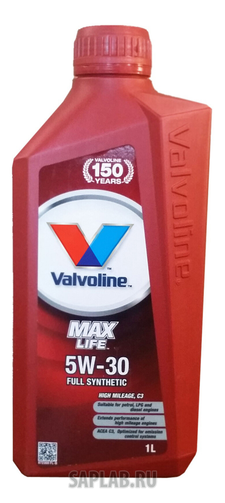 Купить VALVOLINE 872369 Моторное масло Valvoline Maxlife C3 5W-30 1л
