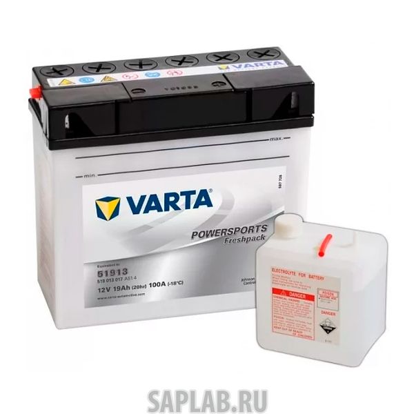 Купить VARTA 519013017 Аккумуляторная батарея Евро 19ah 100a 186/82/171 51913 Moto Varta 519013017