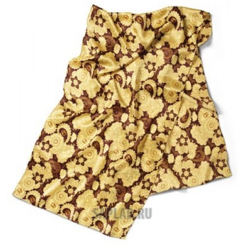 Купить Volkswagen 000084330D049 Шейный платок Volkswagen Ladies Silk Scarf, Yellow Brown, артикул 000084330D049