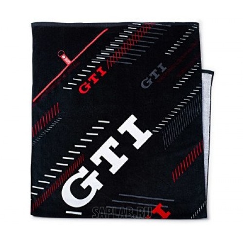 Купить Volkswagen 000084501D041 Банное полотенце Volkswagen GTI Bath Towel, Black, артикул 000084501D041