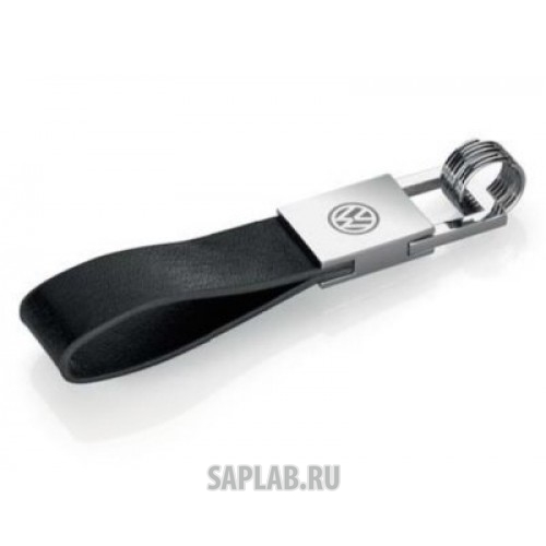 Купить Volkswagen 000087011E Брелок на кожаном ремешке Volkswagen Logo Keyring, Leather-Metall, артикул 000087011E