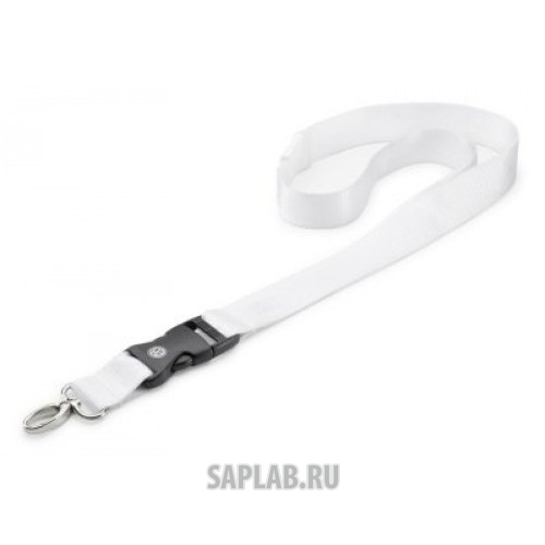 Купить Volkswagen 000087610S084 Шнурок с карабином Volkswagen Logo Lanyard, White, артикул 000087610S084