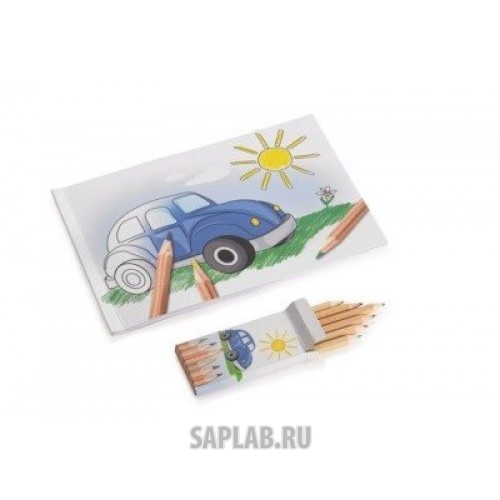 Купить Volkswagen 000087703AR Альбом для раскрашивания с цветными карандашами Volkswagen, артикул 000087703AR