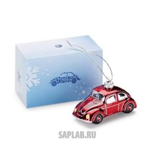 Купить Volkswagen 000087790B Ёлочная игрушка Volkswagen Beetle Christmas Toy, артикул 000087790B