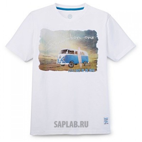 Купить Volkswagen 111084200A084 Мужская футболка Volkswagen T1 Bulli Summer Edition, White