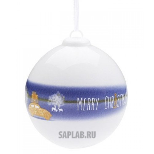 Купить Volkswagen 35D087790 Фарфоровый елочный шар с изображением Volkswagen Beetle Merry Christmas