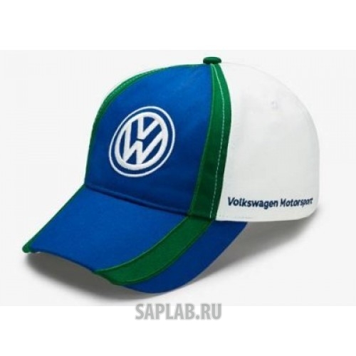 Купить Volkswagen 5NG084300A Бейсболка Volkswagen Motorsport Baseball Cap, Blue/Green/White