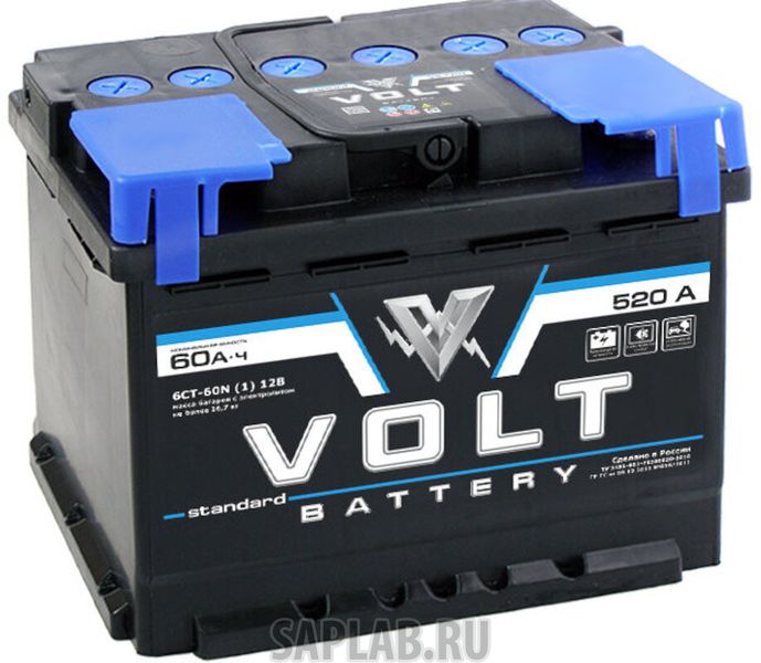 Купить VOLT VS6011 Аккумулятор автомобильный VOLT STANDARD 6СТ-60.1 VS6011