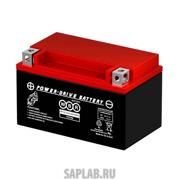 Купить WBR MT1210A Аккумулятор мотоциклетный WBR MT 12-10A YTZ10S 12V 10Ah AGM(залит и готов к применению)