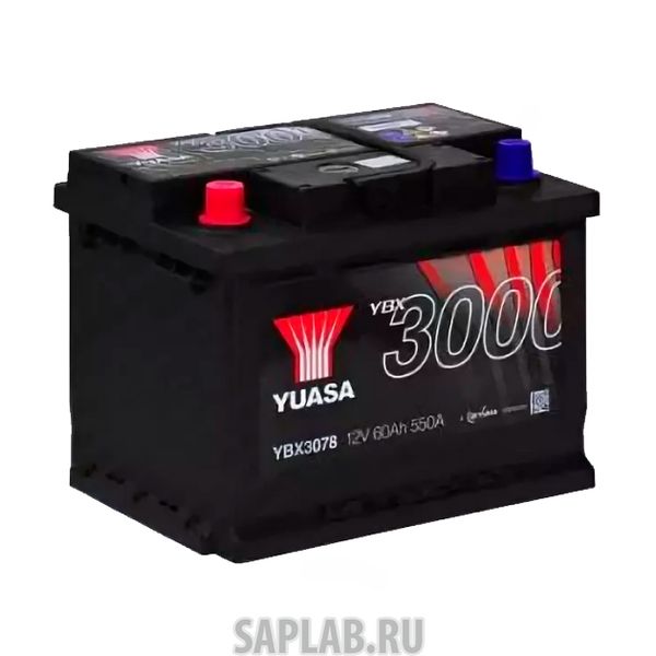 Купить YUASA YBX3078060 Аккумуляторная Батарея Smf[12v 60ah 550a B13] YUASA YBX3078-060