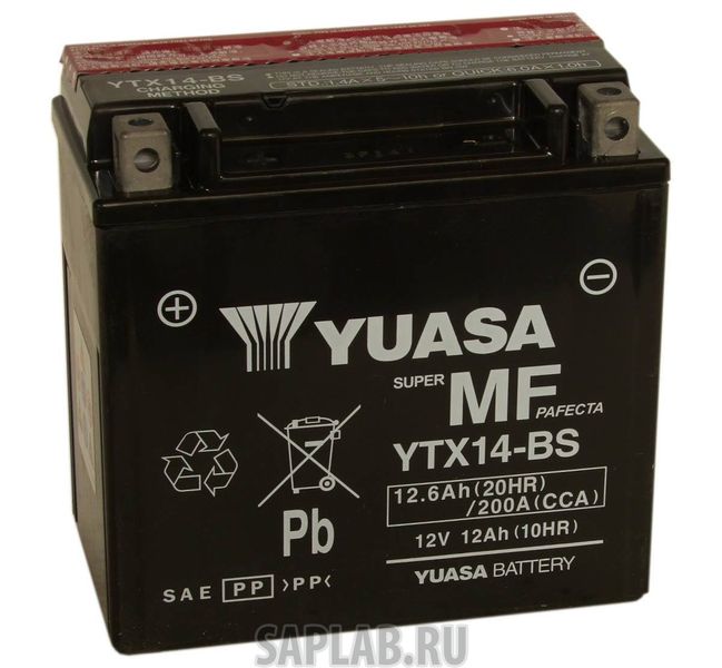 Купить YUASA YTX14BS Аккумуляторная Батарея Maintenance Free [12v 12,6ah 200a] YUASA