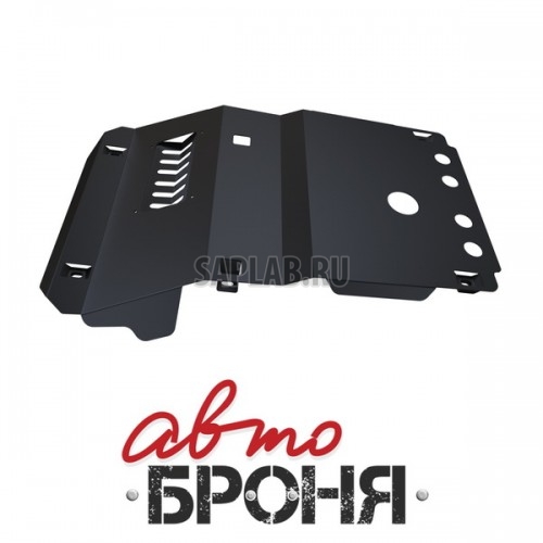 Купить АВТОБРОНЯ 1057311 Защита картера Автоброня, Toyota Land Cruiser Prado 120 V - все, 2005-2009, штатный крепеж, сталь, 1.8 мм